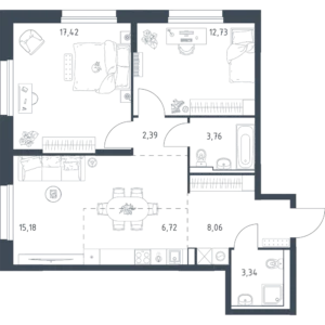 2-комнатные к2